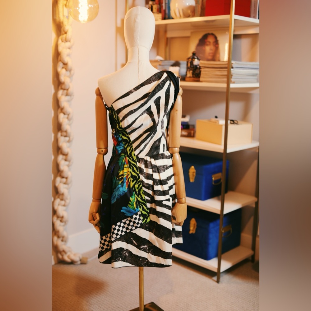 Marc Jacobs Limited Edition One-Shoulder MultiColor Dress (US Size 2)